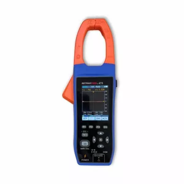 Metravi TRMS AC/DC Clamp Meter with Oscilloscope and Datalogger 38 mm Jaw Opening IPS LCD with Dual Theme with Backlight Display, Pro 475