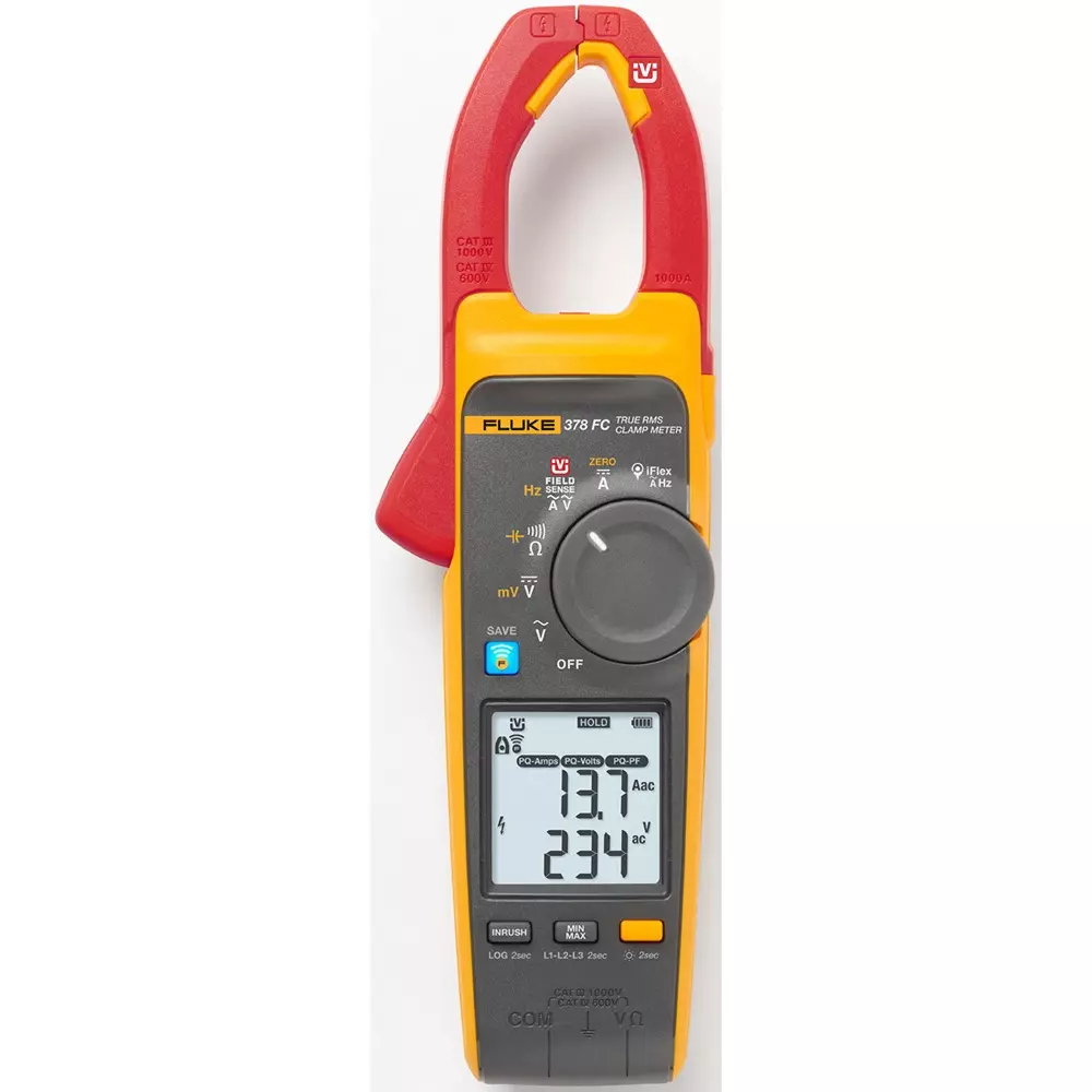 Fluke Clamp Meter TL224, TP175, AC285 blackx1, i2500-18, magnetic strap, case, battery Included Components, FLUKE-378