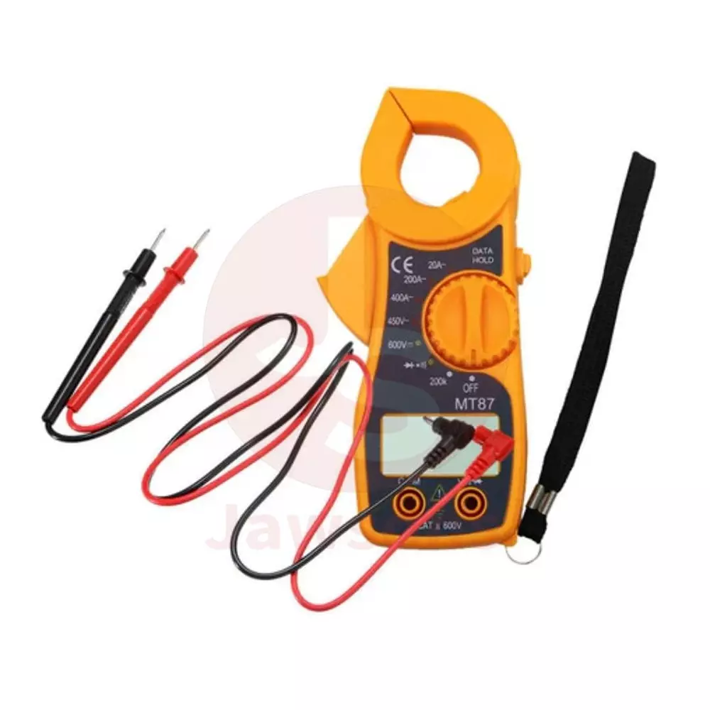 Jawsons Digital Clamp Multimeter 600 V (±1%) DC & 450 V (±1.2%) AC Voltage 20-400 A (±2%) AC Current with Test Lead, MT87