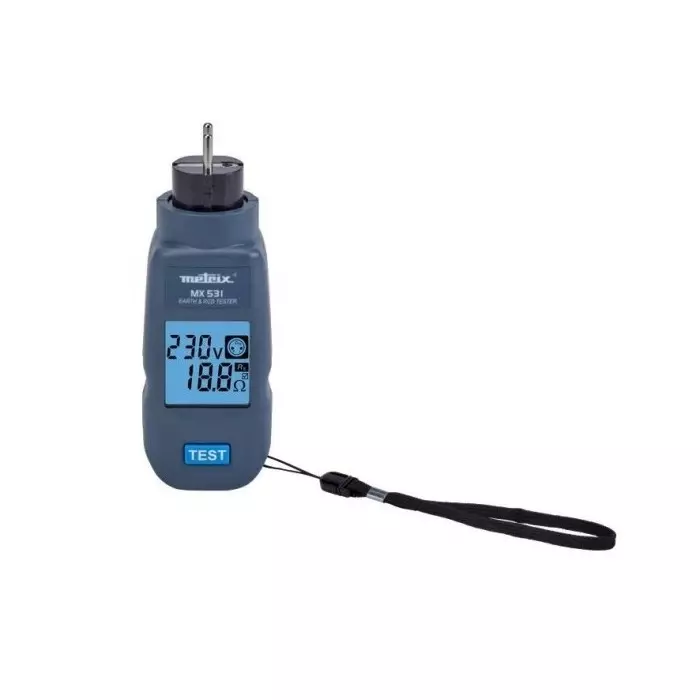 Metrix Socket Tester, Loop Impedance Test Type Phase to Earth 400V ac, RCD Test Type Tripping test (pulse), RCD, MX0531