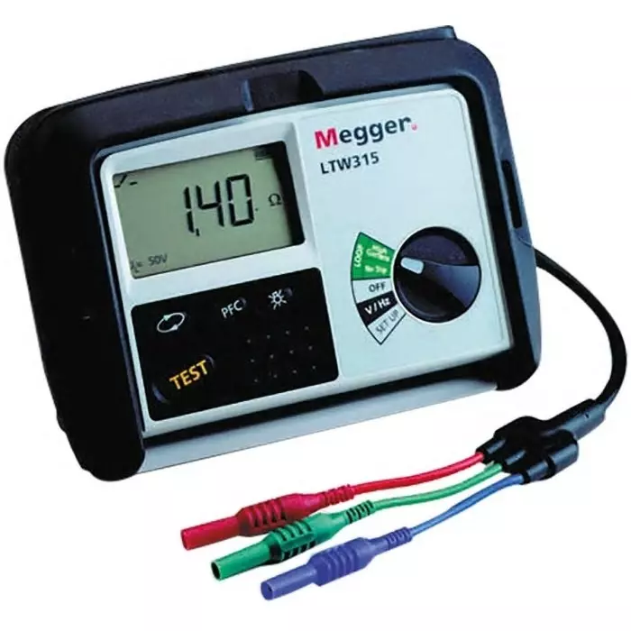 Megger Loop Impendance Tester, Loop Impedance Test Type 2 Wire, 3 Wire 440V, RCD Test Type AC Selective, LTW315-EU-BS
