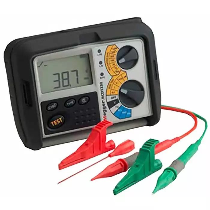 Megger RCD Tester, Loop Impedance Test Type 2 Wire 300V ac, RCD Test Type AC Selective, DC Selective, RCD, RCDT310-EN-BS