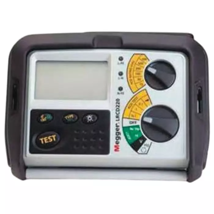 Megger Loop Impedance RCD Combined Tester, Loop Impedance Test Type 2 Wire 500V, RCD Test Type AC, LRCD220-EN-BS
