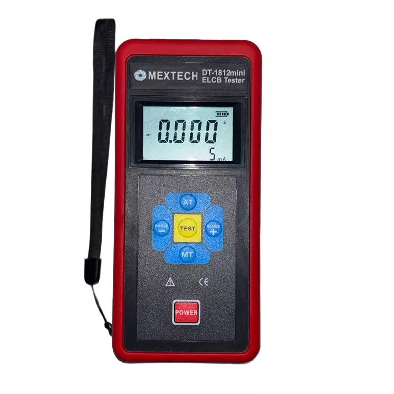 Mextech ELCB Tester 4 Digit Display 5 mA to 1000 mA Leakage Current Range for Industrial Use, DT1812MINI