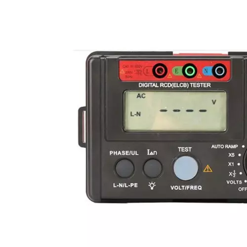 KUSAM-MECO 30V-600V, 45Hz-65Hz Digital RCD Tester - KM 582