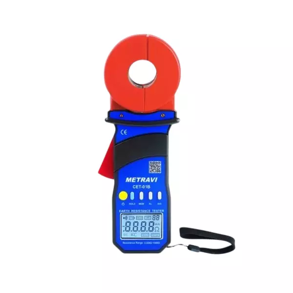 Metravi Clamp-On Ground/Earth Resistance Testers With Bluetooth jaw φ32 mm Measuring Range 0.01Ω - 1500Ω, CET-01B