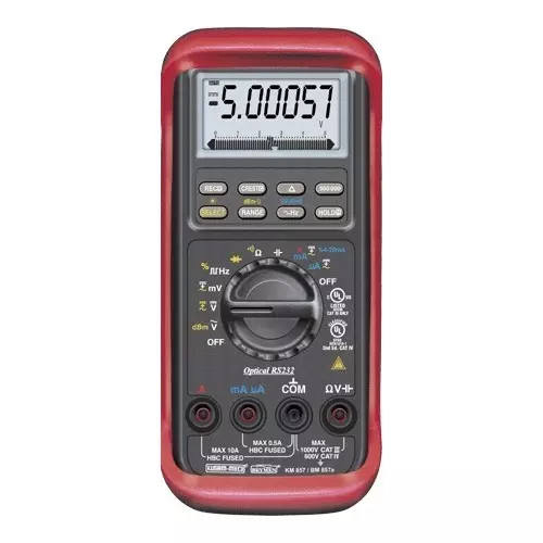 KUSAM-MECO 5 4/5 Digits 50000 / 500,000 Counts Hand Held TRMS Digital Multimeter, KM 857