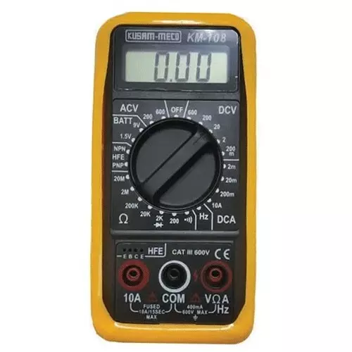 KUSAM-MECO 3-1/2 Digit 1999 Counts Digital Multimeter 108