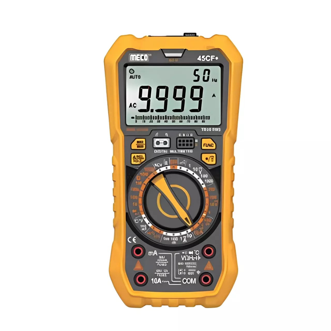 Meco 45CF+ Digital Multimeter Digital Dual Display LCD with Auto Backlight (AC V Range 200mV- 750V)