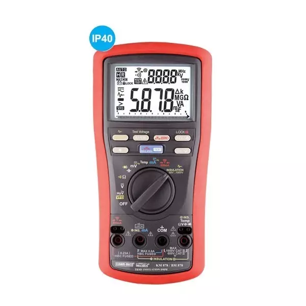 KUSAM-MECO True RMS Digital Insulation Multimeter 3-5/6 Digits 6000 Counts