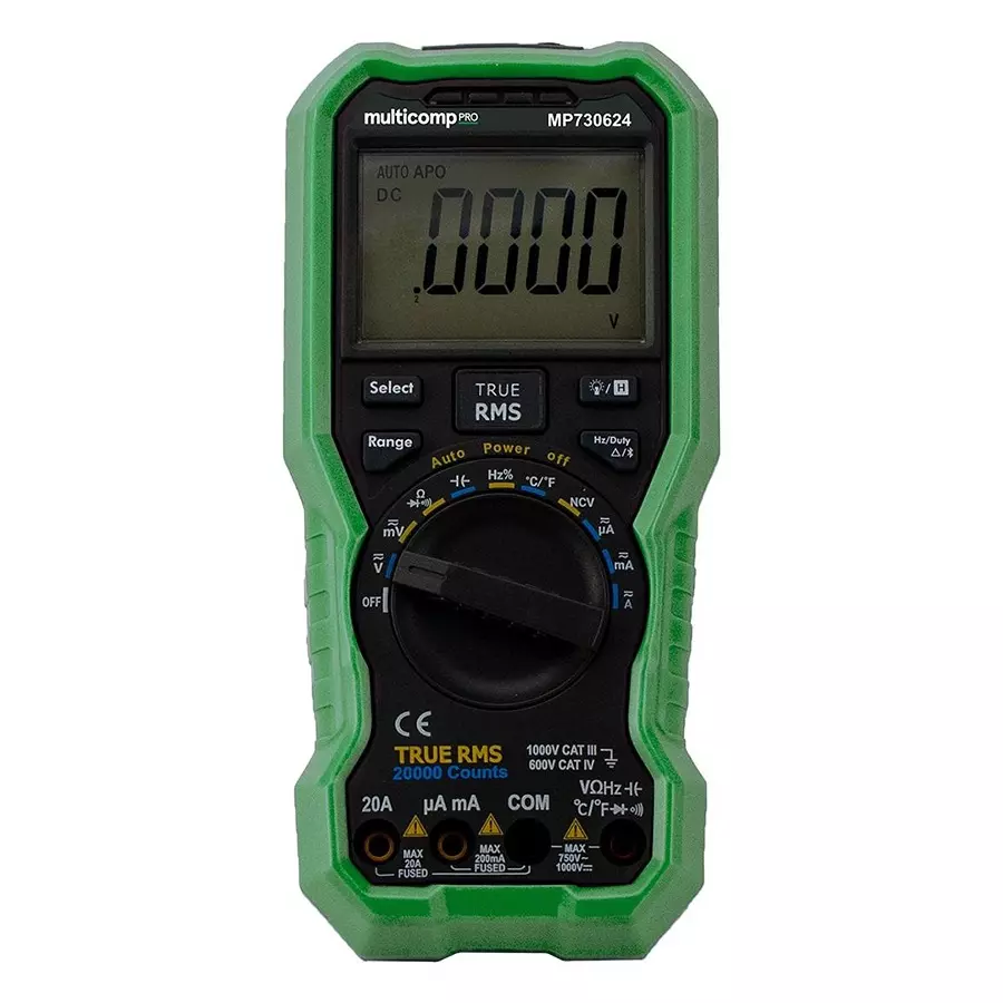 MULTICOMP PRO Dmm W/Bluetooth 3 Years Manufacturer Warranty 4.5 No. of Digits 750 V Voltage Measure AC Max, MP730624