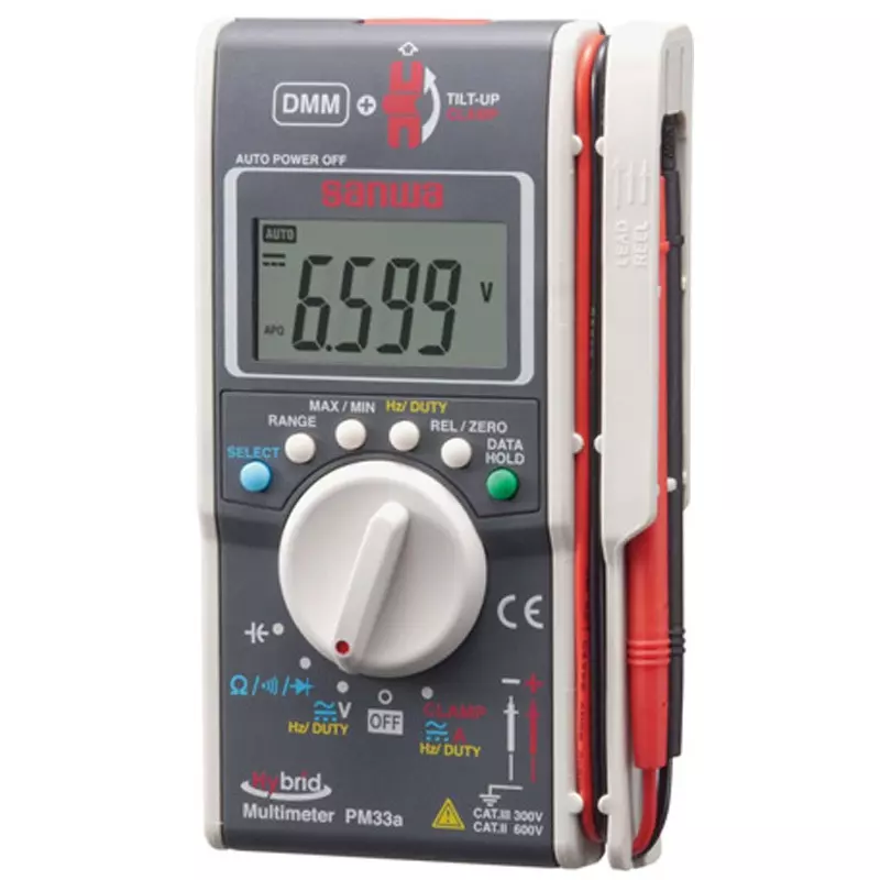 Sanwa Digital Multimeter 660 m/6.6/66/600 V DC Voltage AC: 660 m/6.6/66/600 V AC Voltage Measurement, PM33A/C