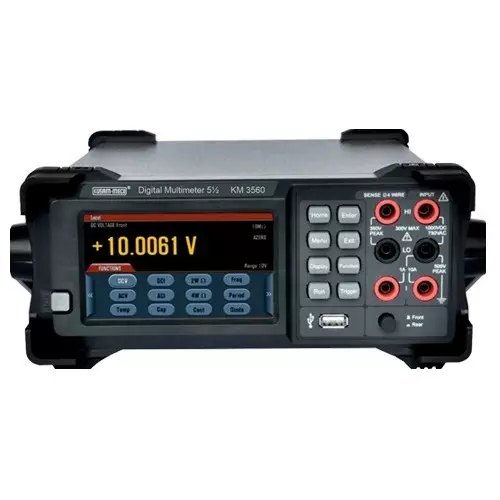 KUSAM-MECO 5-1/2 Digit Bench Top Trms Digital Multimeter, KM 3560