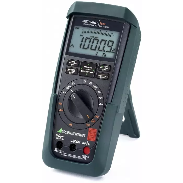 GOSSEN METRAWATT METRAHIT AM TECH Handheld Digital Multimeter True RMS 10 Amp AC Max 10 Amp DC Max 1000 V AC Max -U kAS, M243A