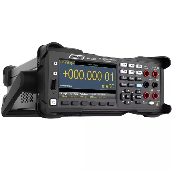 KUSAM-MECO Digit TRMS Bench Multimeter 7.5 Digit (24,000,000 Counts) 10 A Current Range 109 mm (4.3 inch) Screen 1000 V, KM-3700