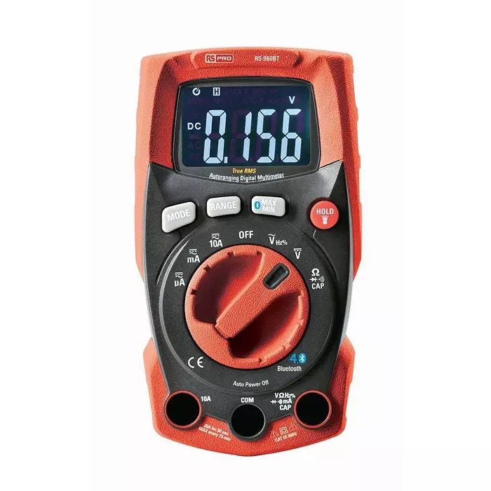 RS PRO Multimeter Digital 121 mm Battery AA 1.5V Alkaline 35 mm 67 mm, 2821802