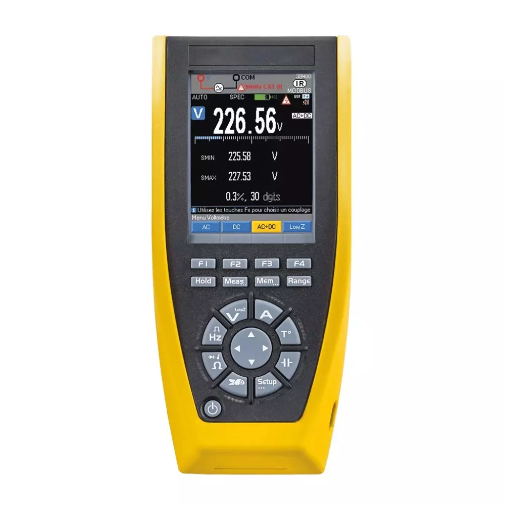 Krykard Digital Multimeter Accuracy 0.03% Bandwidth 100 kHz Capacitance Upto 10 mF Rating IP67 10000 Measurements, CA 5292