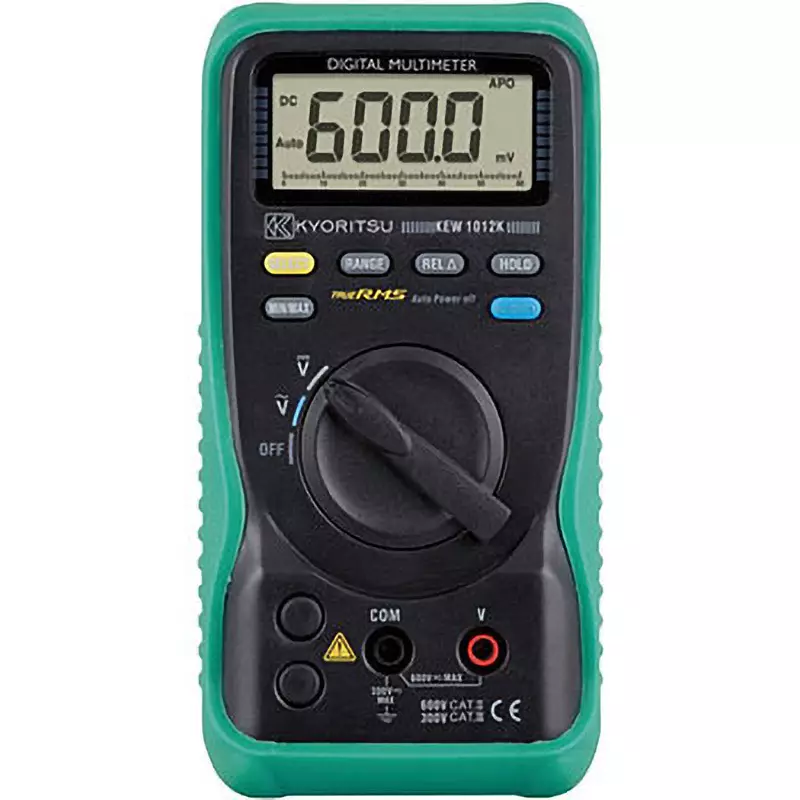 Kyoritsu Digital Multimeter AA batteries R6 (1.5 V) x 2 Power Supply, KEW1012K