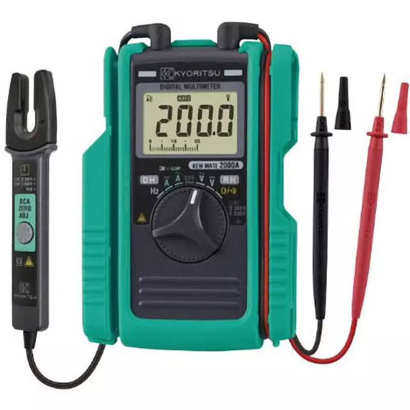 Ichinen TASCO Digital Multimeter Display with pocket size DMM 3400 count bargraph with clamp. with auto power save, TA452EJ-2