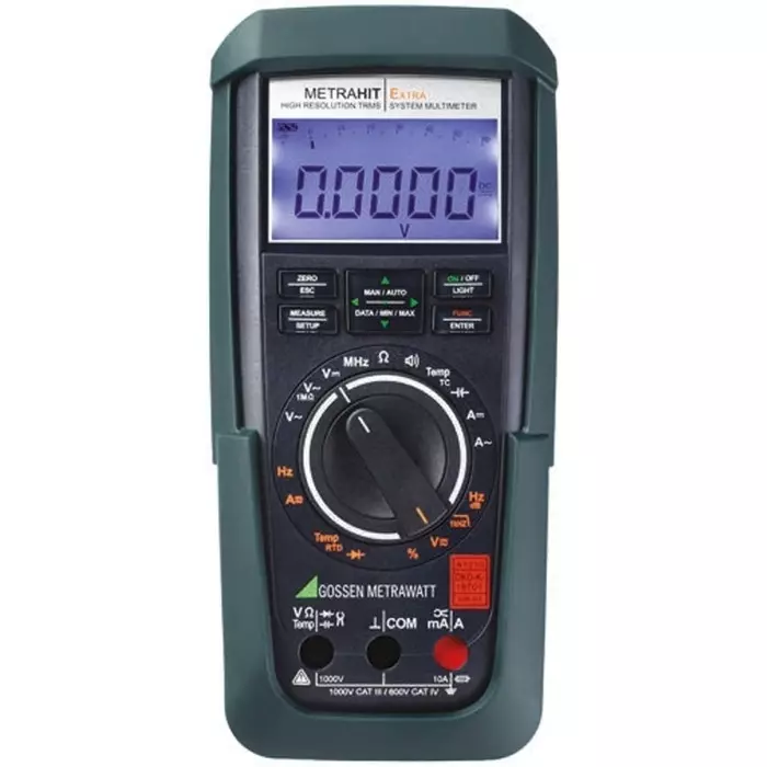 GOSSEN METRAWATT METRAHIT PMxTRA Handheld Digital Multimeter True RMS 10 Amp AC Max 10 Amp DC Max 1000 V AC Max -RS, M250A