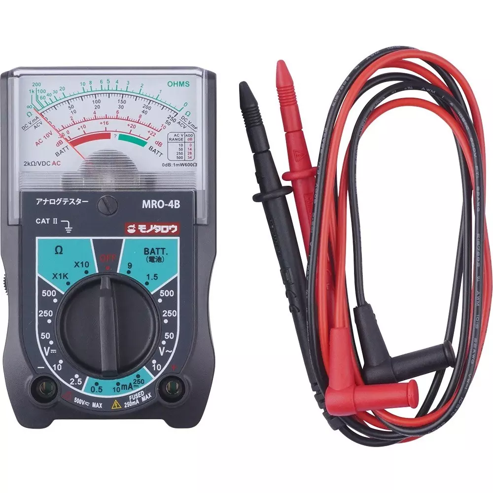 MonotaRO Analog Tester 10/50/250/500 V, MRO-4B