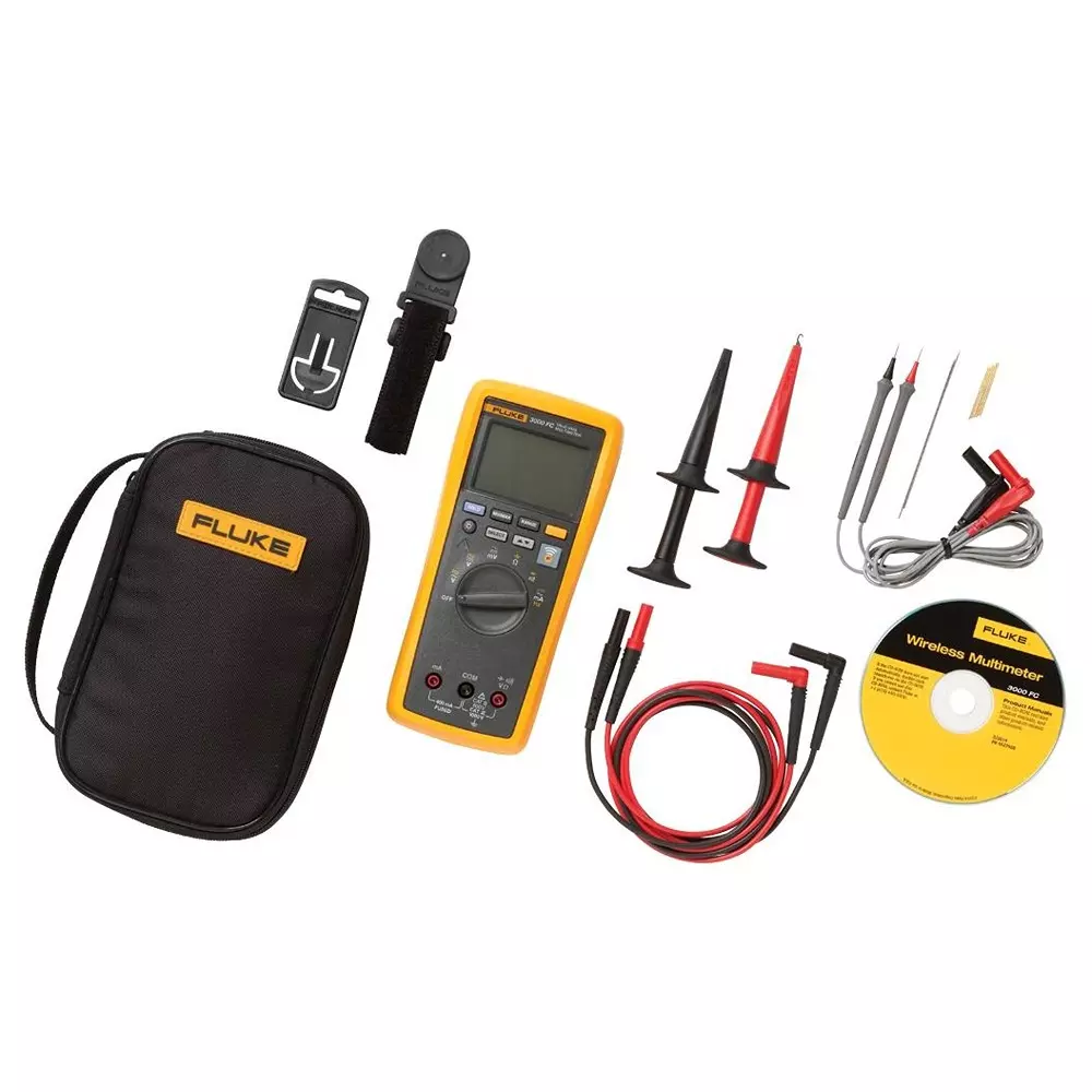 FLUKE Dmm, Handheld, Auto/Manual, 4Digit, Fluke 3000Fc/Eda2