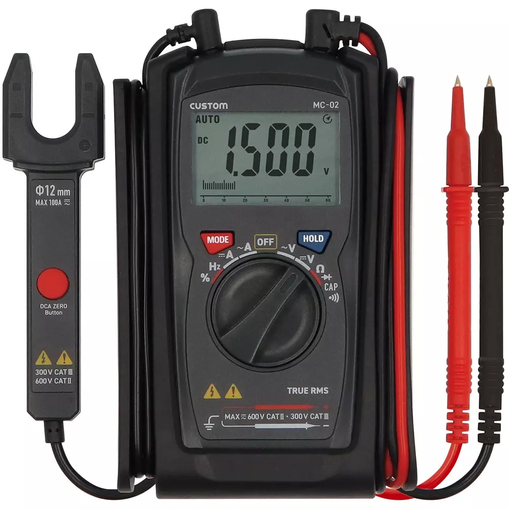 CUSTOM Digital Multimeter AAA batteriesx2 (sold separately) Power Supply 12.0 Φmm Clamp Diameter, MC-02