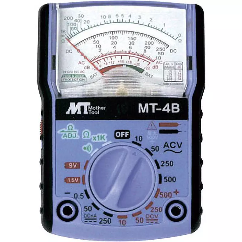 Mother Tool Mini Tester UM-3(1.5 V)x1 Power Supply 10/50/250/500 V volts AC Voltage 10/50/250/500 DC Voltage, MT-4B
