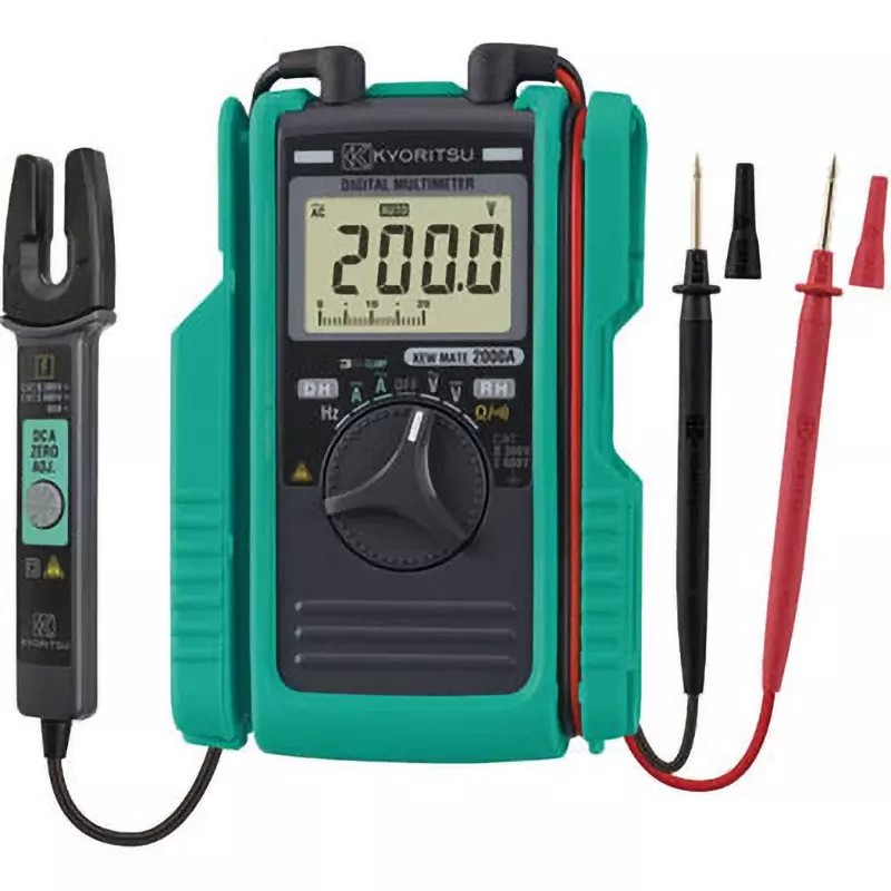 Ichinen TASCO Digital Multimeter Display with pocket size DMM 3400 count bargraph with clamp. with auto power save function, TA452EJ