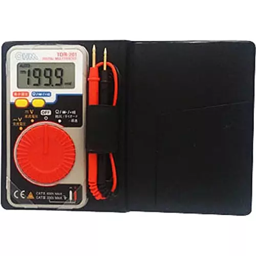 Ohm Electric Digital Tester One 3 V CR2032 battery Power Supply One 3 V CR2032 battery (built-in), notebook type soft case, TDR-201