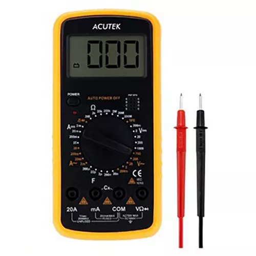 Acutek Digital Multimeter Large Size 20 µA to 10 A, DT-9205A