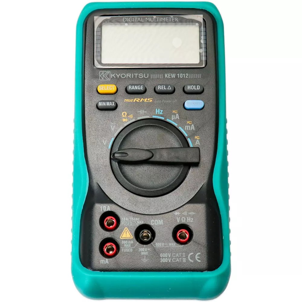 Kyoritsu Digital Multimeter 600.0/6.000/60.00/600.0 k/6.000/60.00 M Ω Resistance, KEW1012