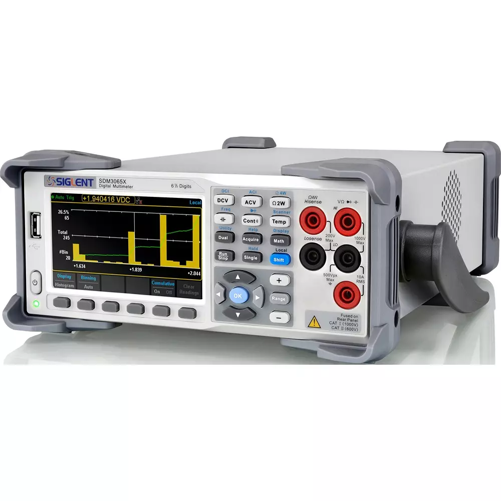 Siglent Digital Multimeter DC voltage: 200 mV to 1000 V Measurement Range, SDM3065X-SC