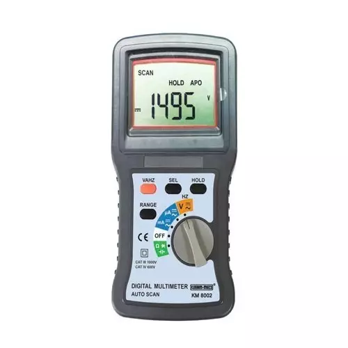 KUSAM-MECO Digital Multimeter For Solar Power Systems, KM 8002