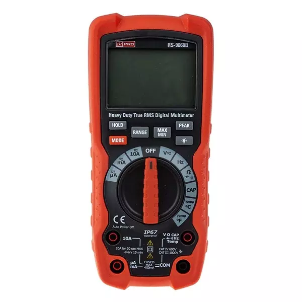 RS PRO Multimeter Digital 10 mA ±0.5 % 10 Amp 1000 V 40 mΩ, 2821771