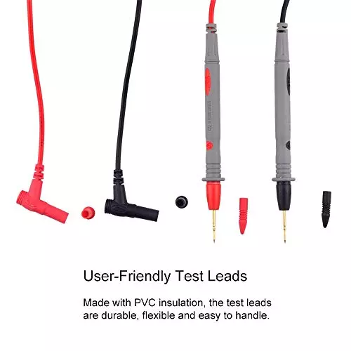 SCHOFIC Digital Multimeter Probe Electronic Test Leads Thin Pin Needle Tip Wire Pen Cable 20 A 1000 V (Pack of 5 Pair)