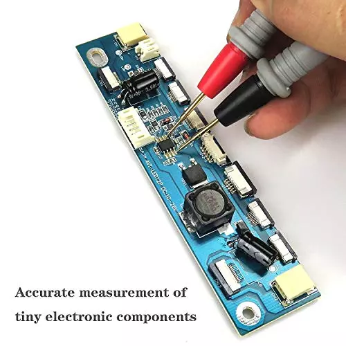 SCHOFIC Digital Multimeter Probe Electronic Test Leads Thin Pin Needle Tip Wire Pen Cable 20 A 1000 V (Pack of 5 Pair)
