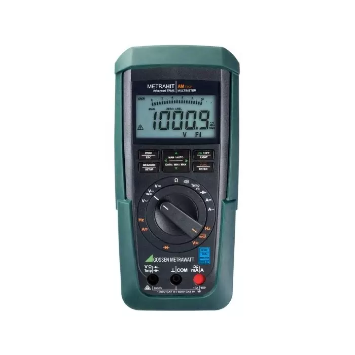 GOSSEN METRAWATT METRAHIT AM TECH Handheld Digital Multimeter True RMS 10 Amp AC Max 10 Amp DC Max 1000 V AC Max, M243E