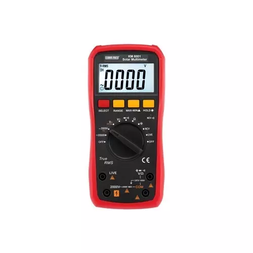 KUSAM-MECO True RMS High Voltage Solar Multimeter (AC/DC Voltage 2000V) KM 8001