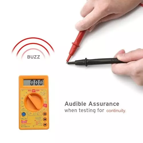 VMTRONIX Digital Multimeter Kit with Electrical Tester Screwdriver 200 to 750 V, DT 830 D (Kit of 3 Pcs)