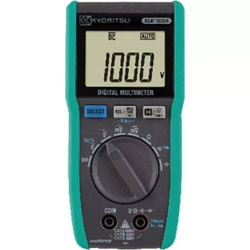 Kyoritsu Digital Multimeters AAA battery R03 (1.5 V) x 2 Power Supply IEC 61010-1 CAT IV 300 V, CAT III 600, KEW1020R