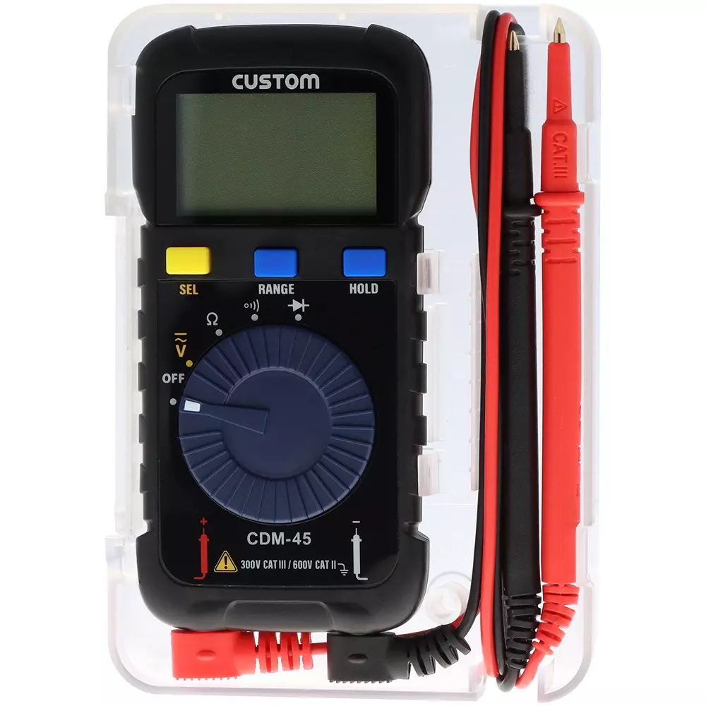 CUSTOM Digital Multimeter 1 xCR2032 coin battery Power Supply, CDM-45