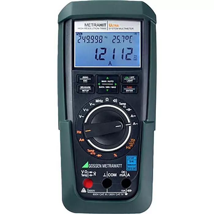 GOSSEN METRAWATT METRAHIT PM PRIME Handheld Digital Multimeter True RMS 10 Amp AC Max 10 Amp DC Max 600 V AC Max -RS, M248A