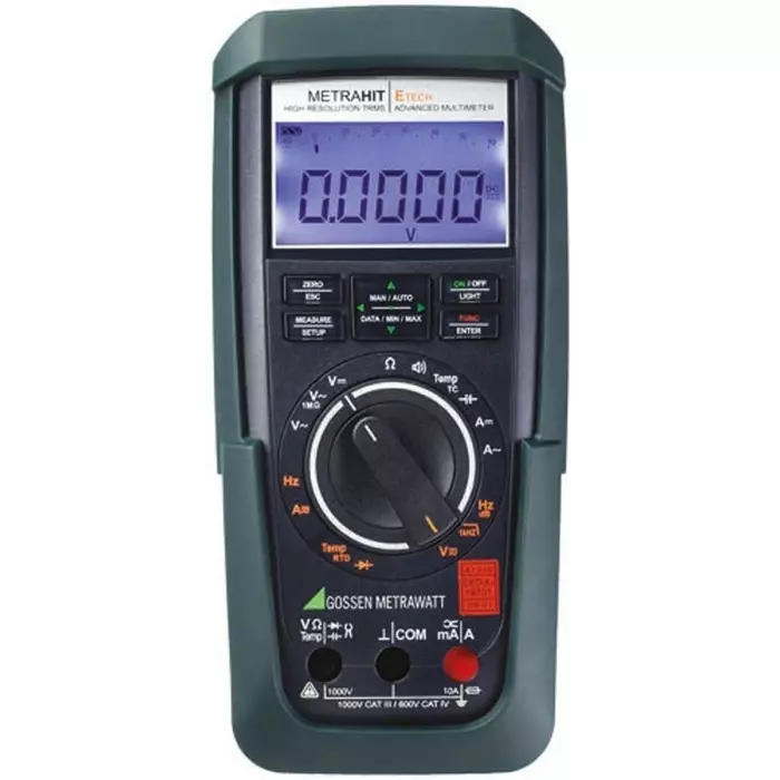 GOSSEN METRAWATT METRAHIT PM TECH Handheld Digital Multimeter True RMS 10 Amp AC Max 10 Amp DC Max 1000 V AC Max -RS, M253A