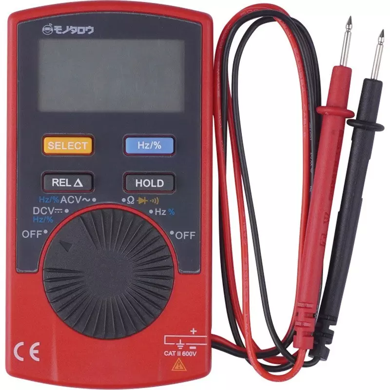 MonotaRO Pocket Size Digital Multimeter 58.2x110x10.8 mm, MR-4060