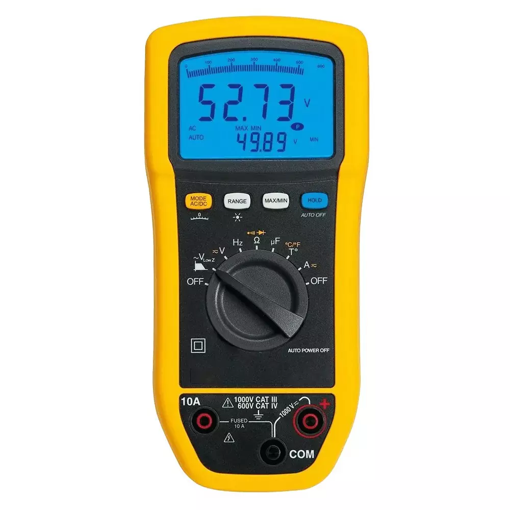Krykard Digital Multimeter Bandwidth 3 kHz Capacitance Upto 60 mF Frequency Upto 5 kHz Rating IP54 Resistance Upto 60 MΩ, CA 5273
