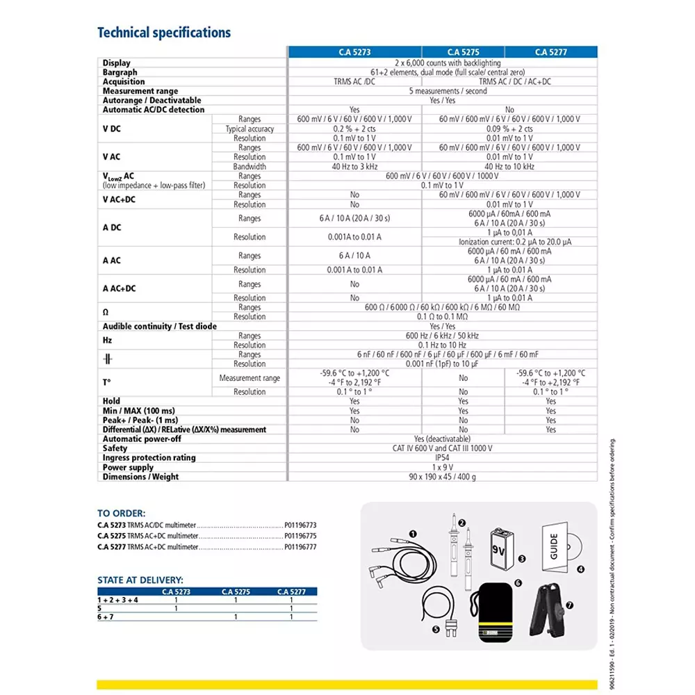 krykard-ca-advanced-series-digital-multimeter-ip54-trms-ac-dc-ca-5273