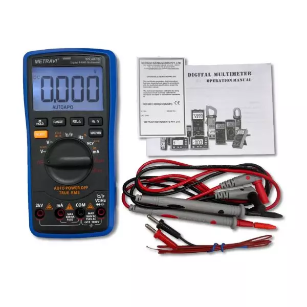 metravi-digital-t-rms-multimeter-5999-356-bit-automatic-polarity-lcd-display-solar-1b-new