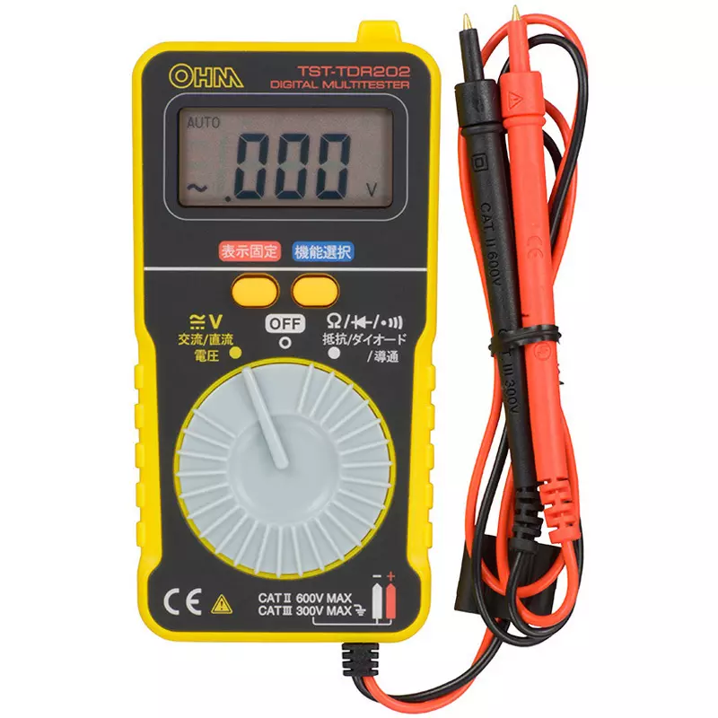 Ohm Electric Digital Tester, Display hold: Press the display hold key to freeze the measured value, Safety standards:, TST-TDR202