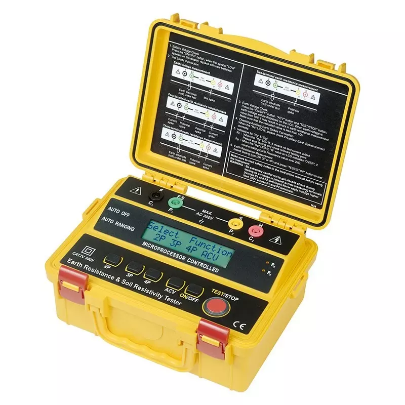 KUSAM-MECO 2/3/4 Wire Digital Earth Resistance Tester (0Ω-2000Ω), KM 4234ER